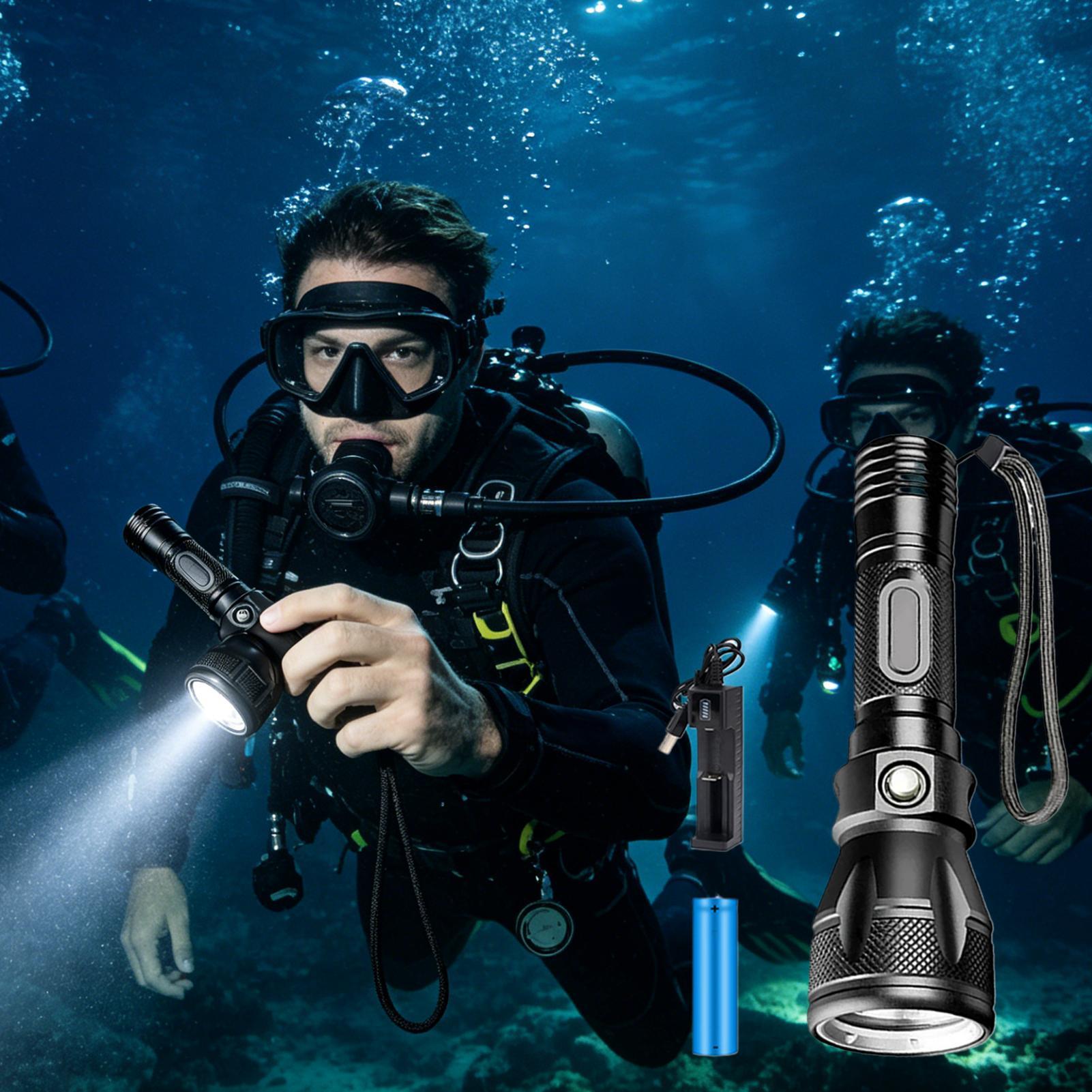 3-Mode Powerful Rechargeable W - Underwater Flashlight review and price