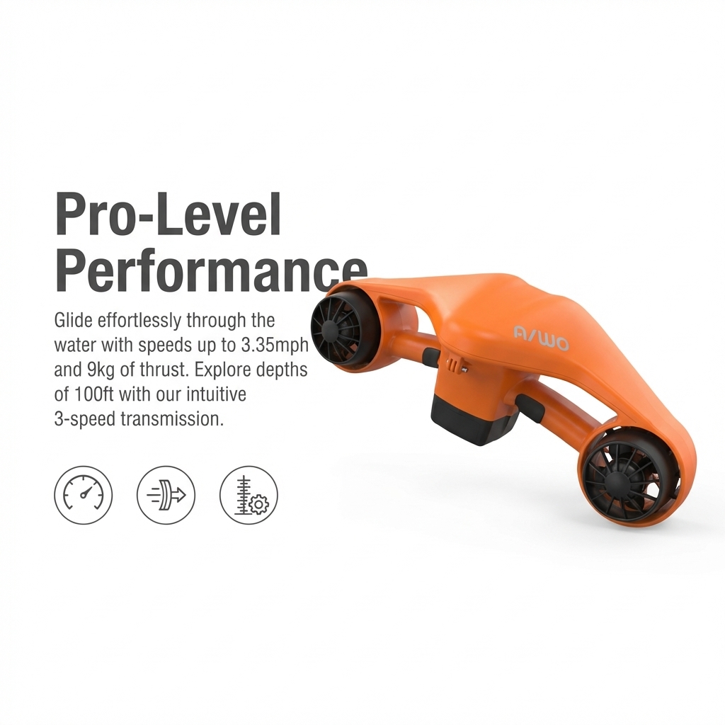 Electric Sea Scooter 30m Under - Snorkel Dry Top review and price