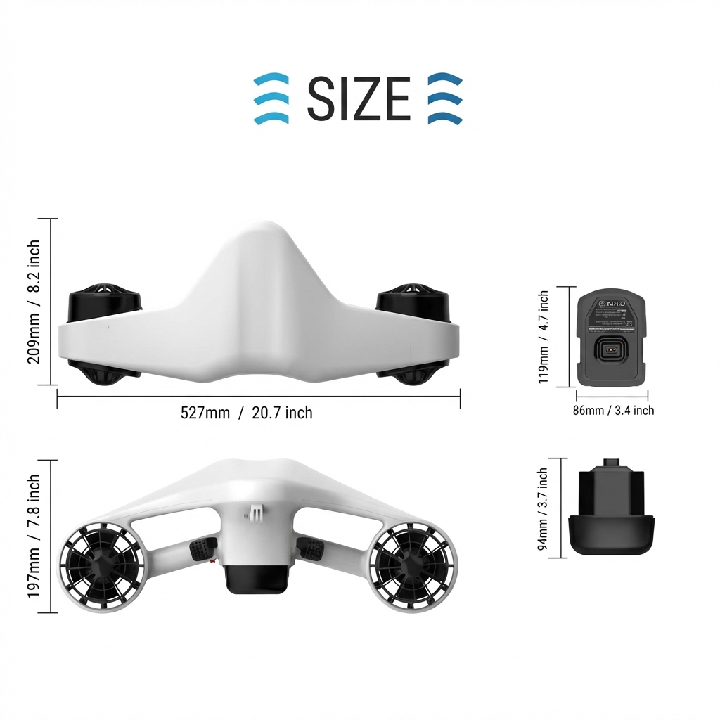 Electric Sea Scooter 30m Under - Snorkel Dry Top review and price