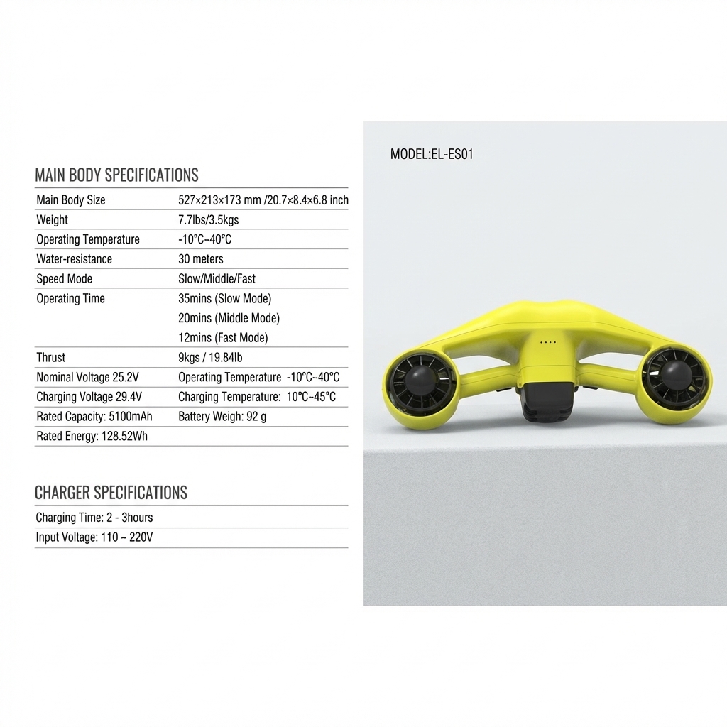 Electric Sea Scooter 30m Under - Snorkel Dry Top review and price
