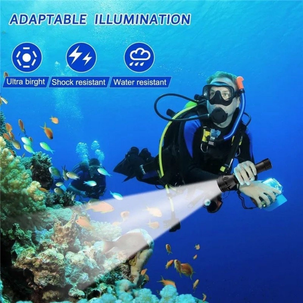 Professional Scuba Diving Flas - Underwater Flashlight review and price