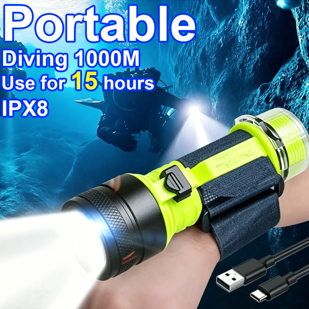 New Portable Professional LED  - Underwater Flashlight review and price