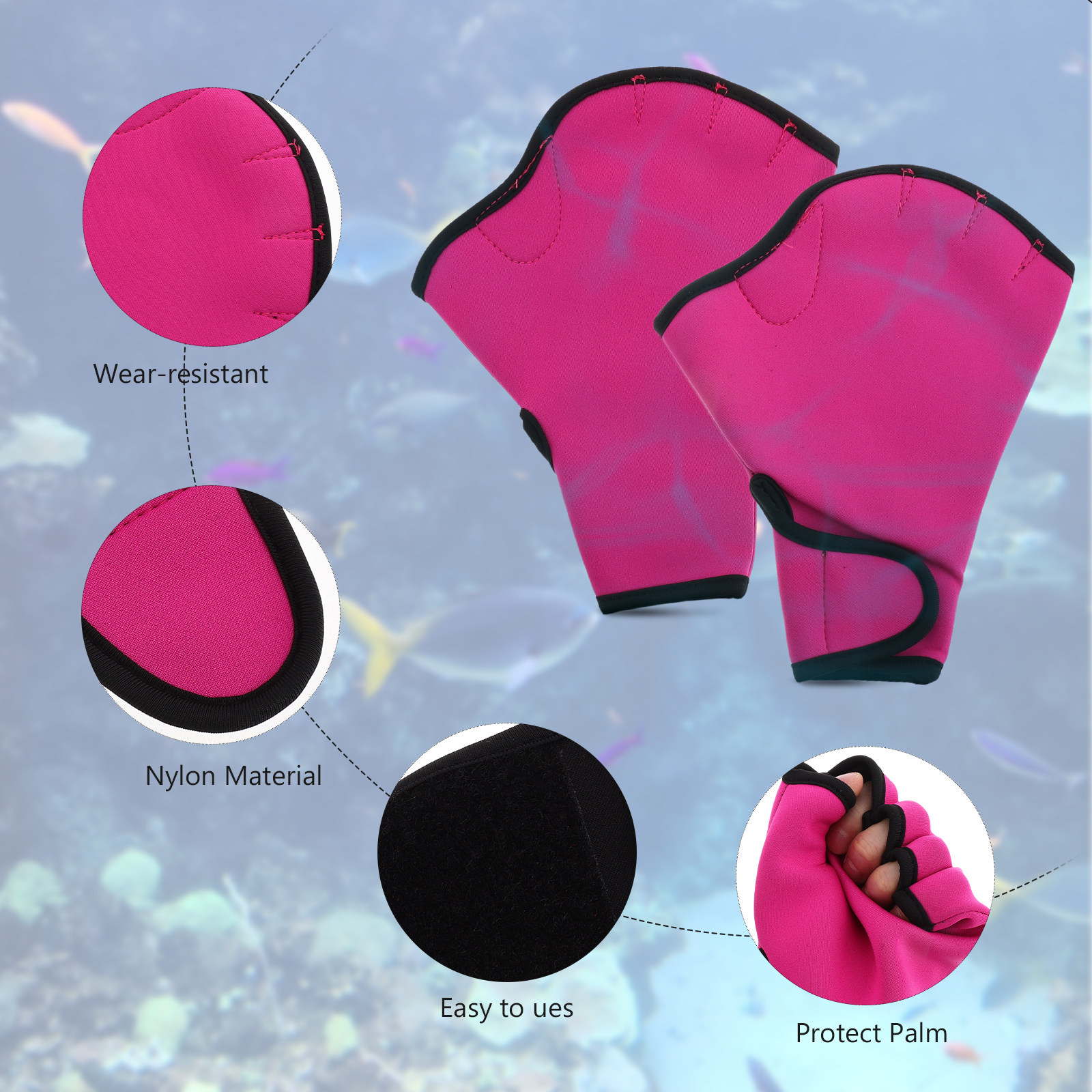 1Pair Swim Training Gloves Nyl - Aquatic Sports Scuba review and price